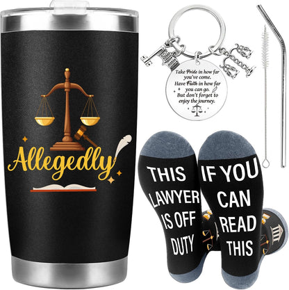 Tennis Gifts for Women Men, Funny Sport Accessories Gift, Includes 20 oz Tumbler Keychain Sock, Birthday Christmas Team Present for Tennis Lovers Players