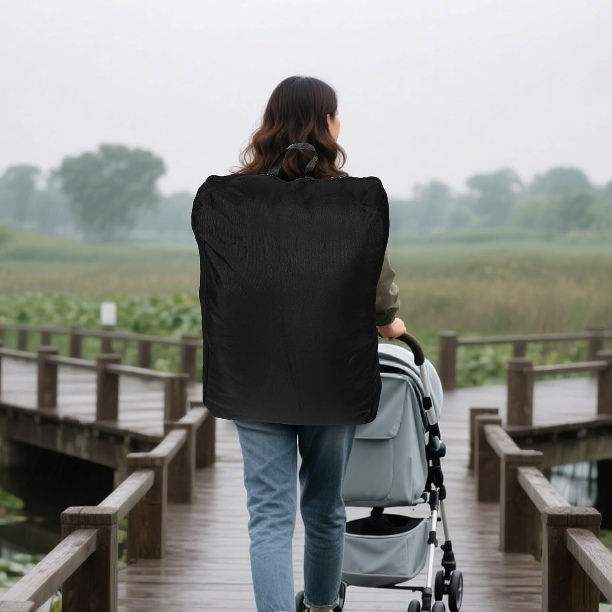 Stroller Airport Bag for Pram and Pushchair Travel with Shoulder Strap
