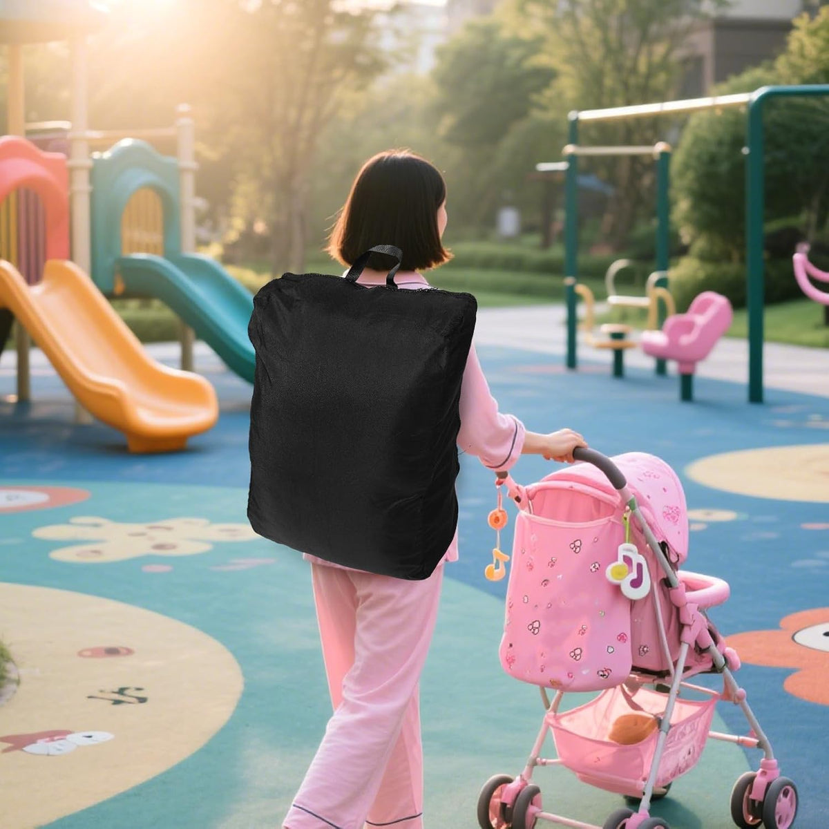 Stroller Airport Bag for Pram and Pushchair Travel with Shoulder Strap