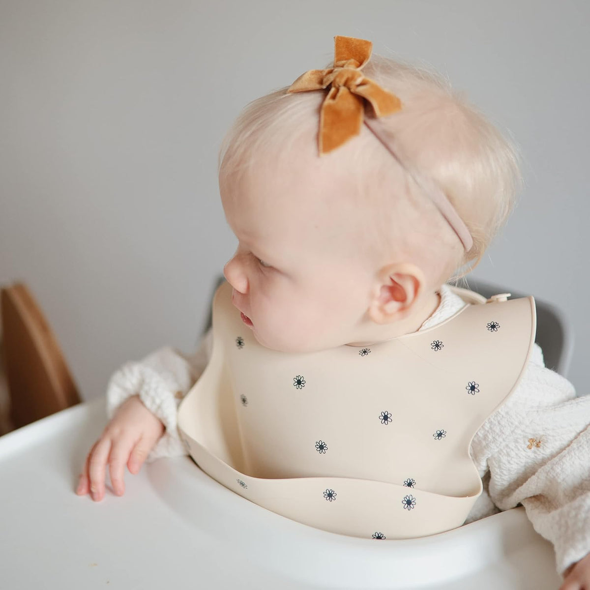 Silicone Baby Bib | Adjustable Fit Waterproof Bibs (Whales) - Colors B