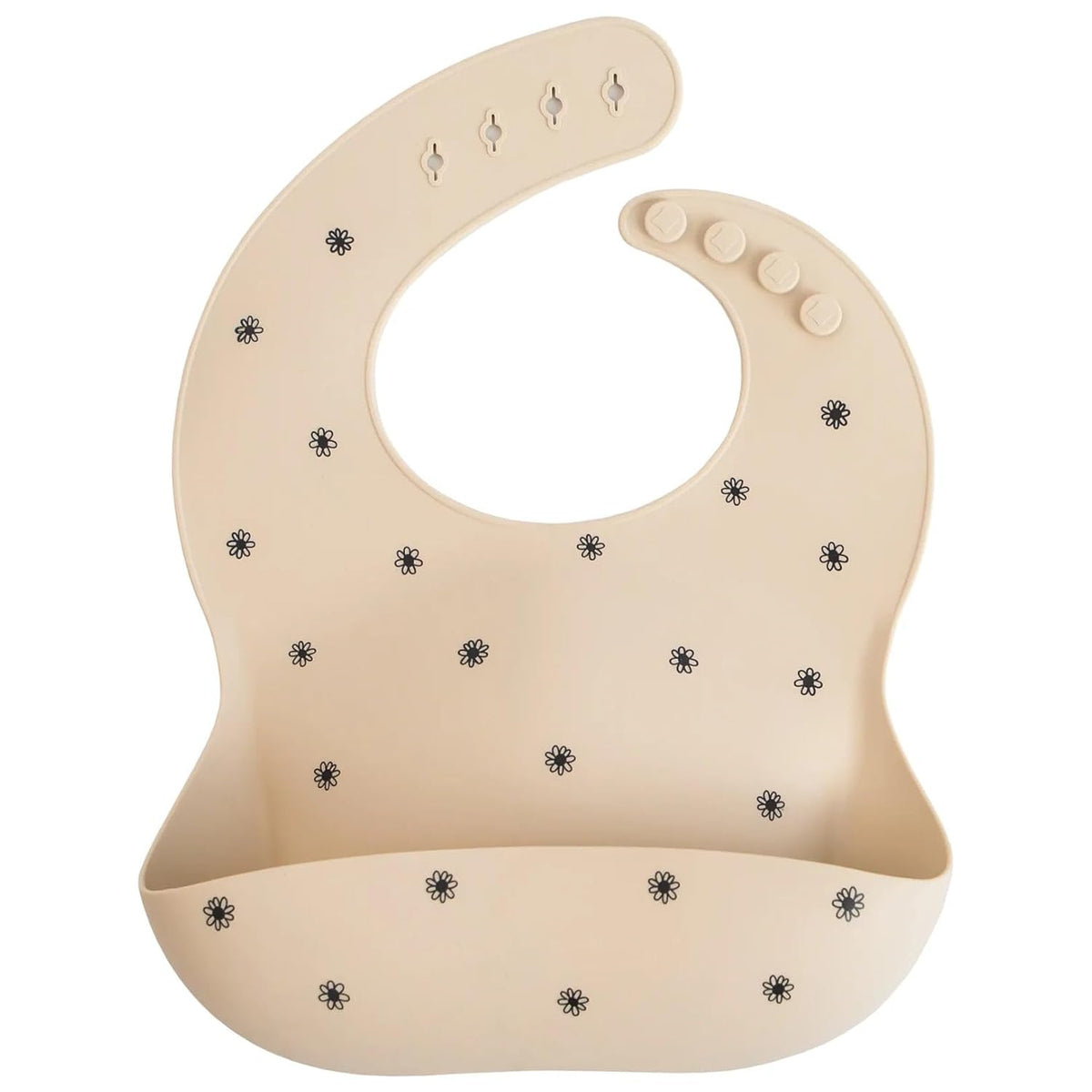 Silicone Baby Bib | Adjustable Fit Waterproof Bibs (Whales) - Colors B