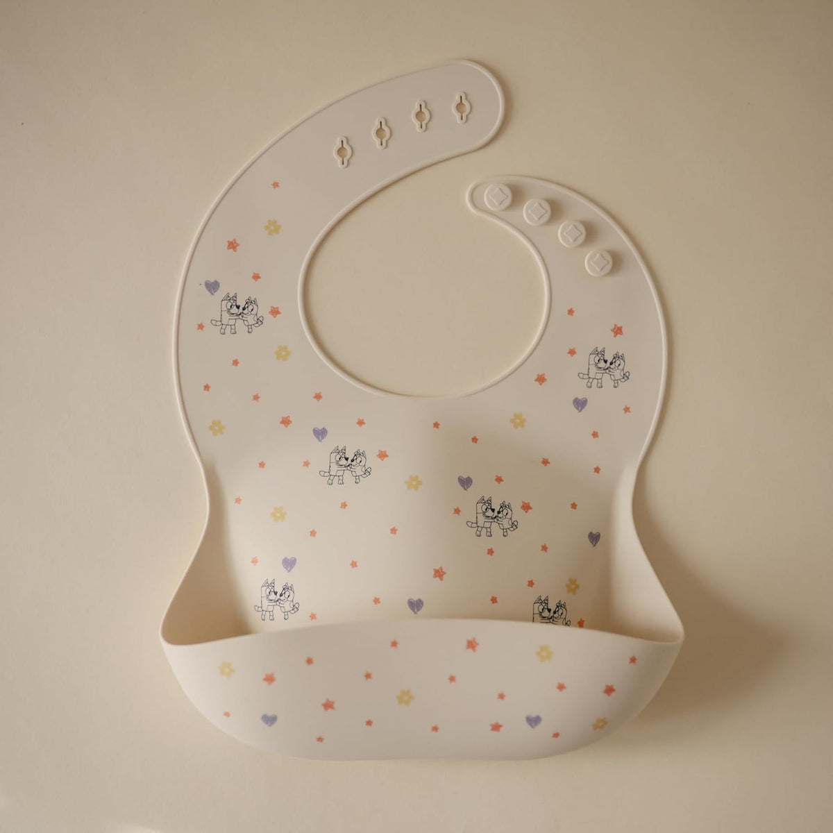 Silicone Baby Bib | Adjustable Fit Waterproof Bibs (Whales) - Colors B