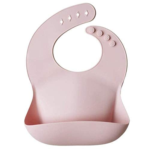 Silicone Baby Bib | Adjustable Fit Waterproof Bibs (Whales) - Colors B