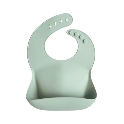Silicone Baby Bib | Adjustable Fit Waterproof Bibs (Whales) - Colors B