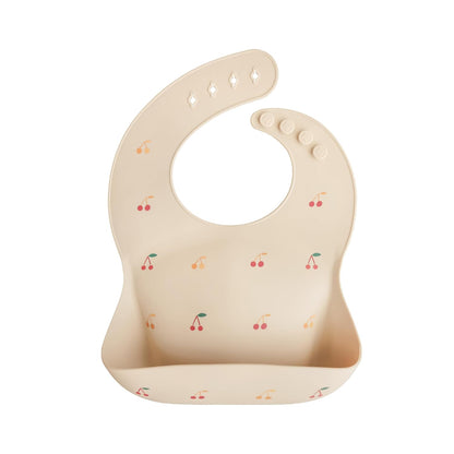 Silicone Baby Bib | Adjustable Fit Waterproof Bibs (Whales) - Colors B