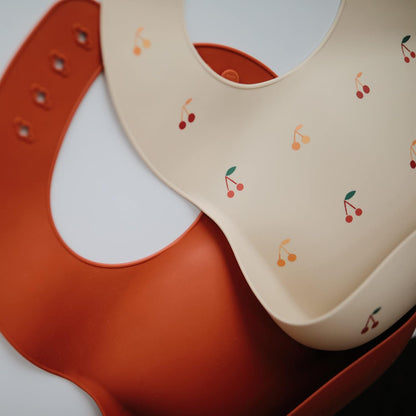 Silicone Baby Bib | Adjustable Fit Waterproof Bibs (Whales) - Colors B