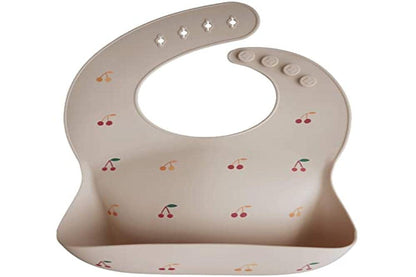 Silicone Baby Bib | Adjustable Fit Waterproof Bibs (Whales) - Colors B