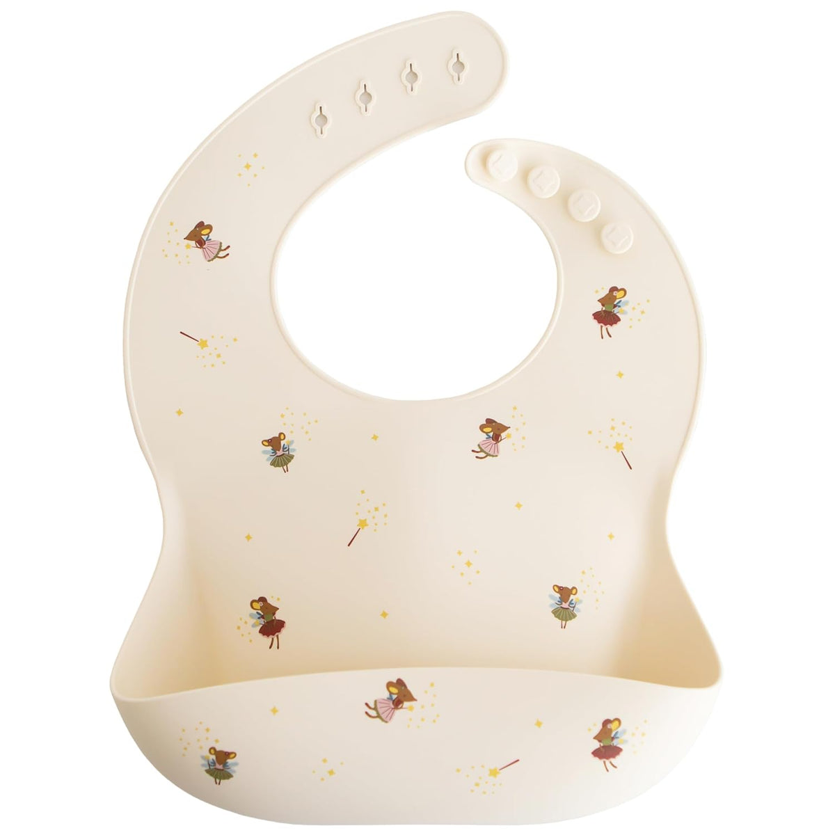 Silicone Baby Bib | Adjustable Fit Waterproof Bibs (Whales) - Colors B
