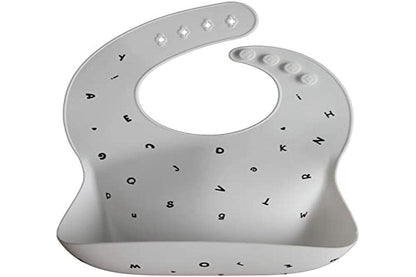 Silicone Baby Bib | Adjustable Fit Waterproof Bibs (Whales) - Colors B