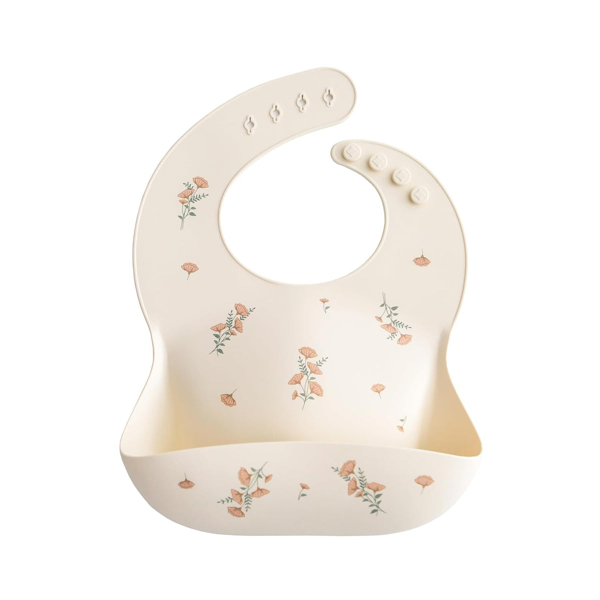 Silicone Baby Bib | Adjustable Fit Waterproof Bibs (Whales) - Colors B