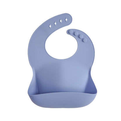 Silicone Baby Bib | Adjustable Fit Waterproof Bibs (Whales) - Colors B