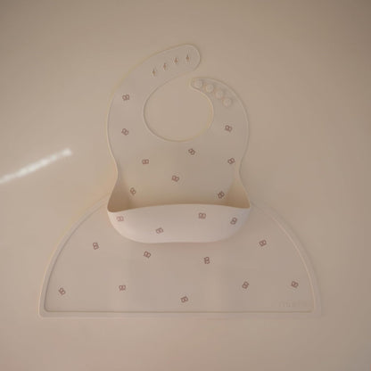 Silicone Baby Bib | Adjustable Fit Waterproof Bibs (Whales) - Colors B