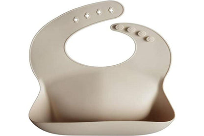 Silicone Baby Bib | Adjustable Fit Waterproof Bibs (Whales) - Colors B