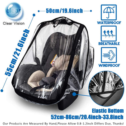 Car Seat Rain Cover,Food Grade EVA,Universal Car Seat Rain Cover