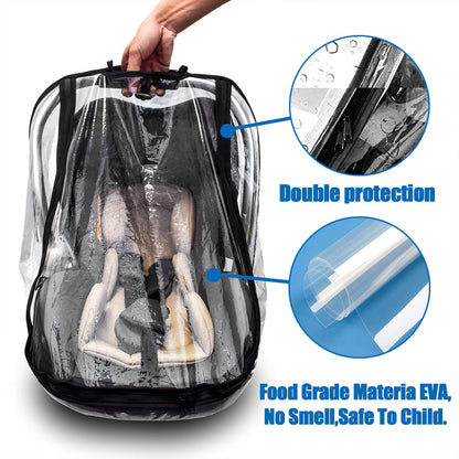 Car Seat Rain Cover,Food Grade EVA,Universal Car Seat Rain Cover