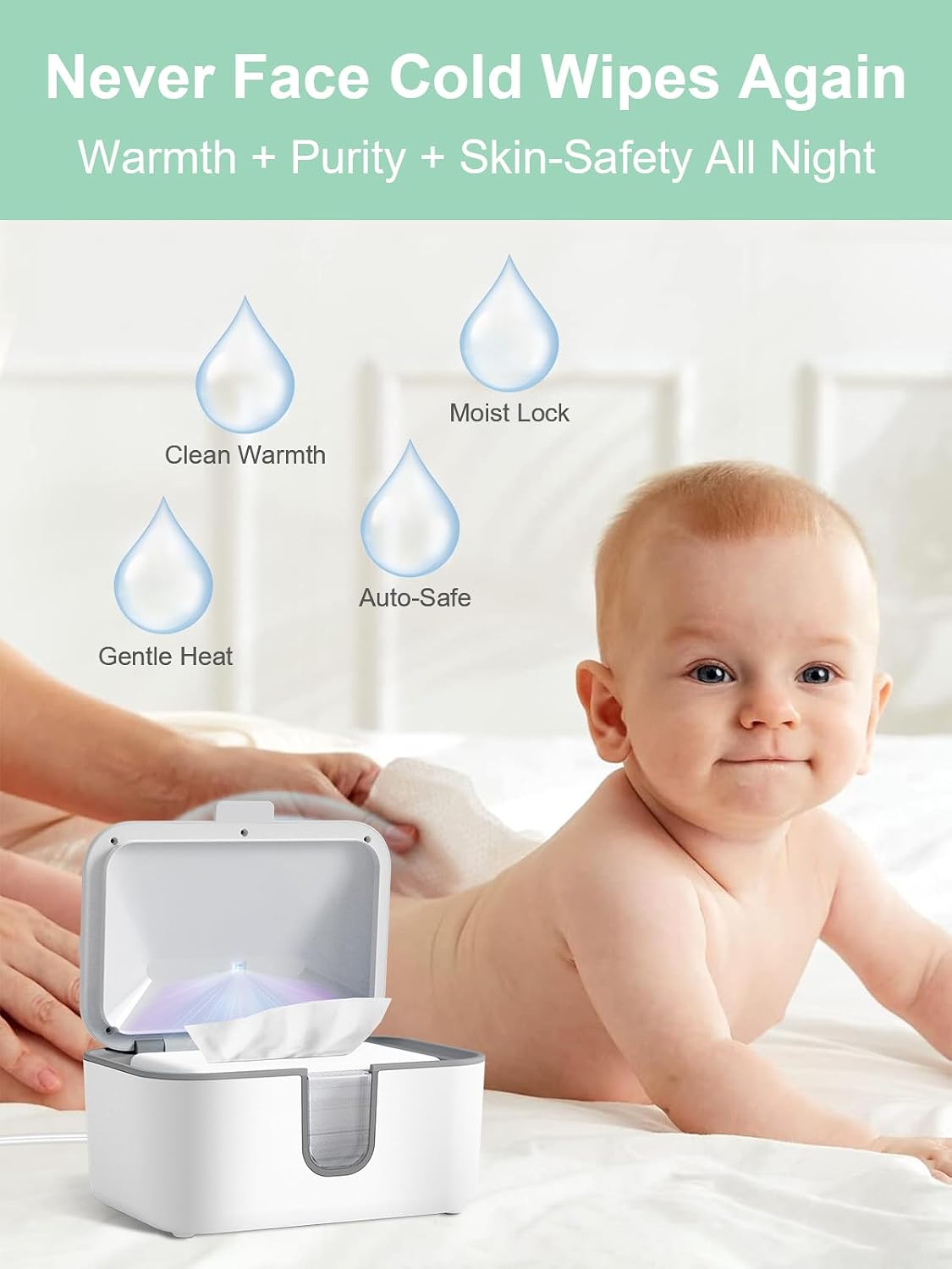 Baby Wipe Warmer, Wipe Warmer with Digital Temperature Control