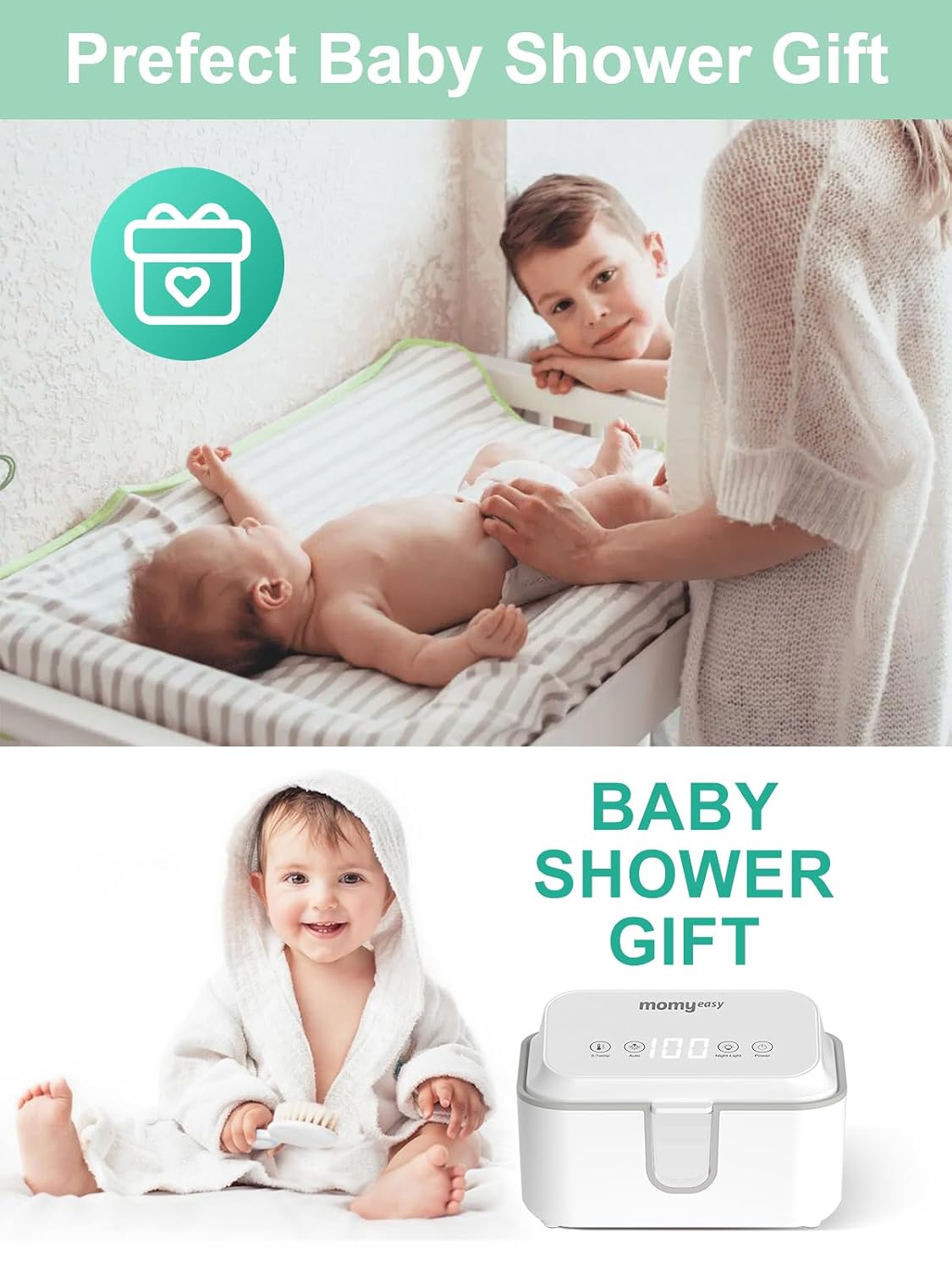 Baby Wipe Warmer, Wipe Warmer with Digital Temperature Control