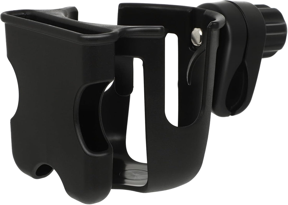 Stroller Bottle and Phone Holder Cup Drink Holder for Pushchair Pram Bike Handlebar Easy Installation Lightweight Black Storage Rack for Outings