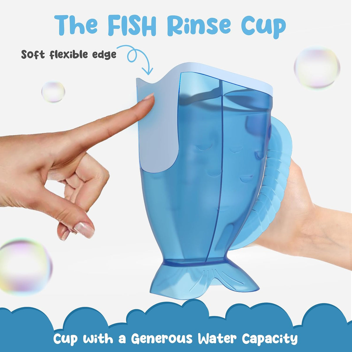 Pink Baby Rinser Cup and Bath Pail - Tear-Free, Non-Toxic, BPA-Free Accessory for Kids of All Ages - Provides Gentle, Safe, Enjoyable Bathing