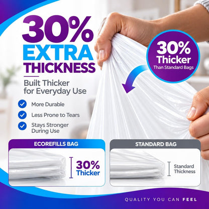 Diaper Pail Refills Compatible with Dekor PLUS, 9 Pack