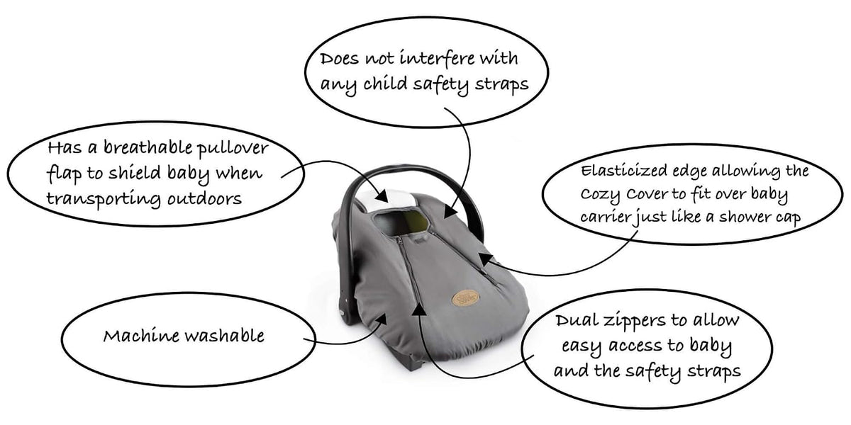 CozyBaby Combo Pack with Mesh Sun and Bug Cover and Lightweight Spring or Summer with Elasticized Edge, Rhapsody Purple