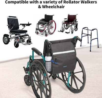 Wheelchair Bags to Hang on Back, Wheel Chair Accessories Storage Bag