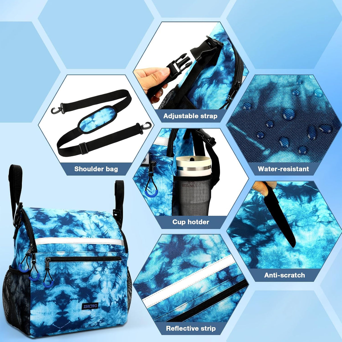 Wheelchair Bags to Hang on Back, Wheel Chair Accessories Storage Bag