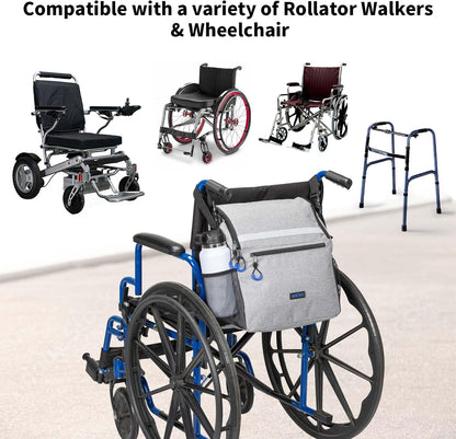 Wheelchair Bags to Hang on Back, Wheel Chair Accessories Storage Bag