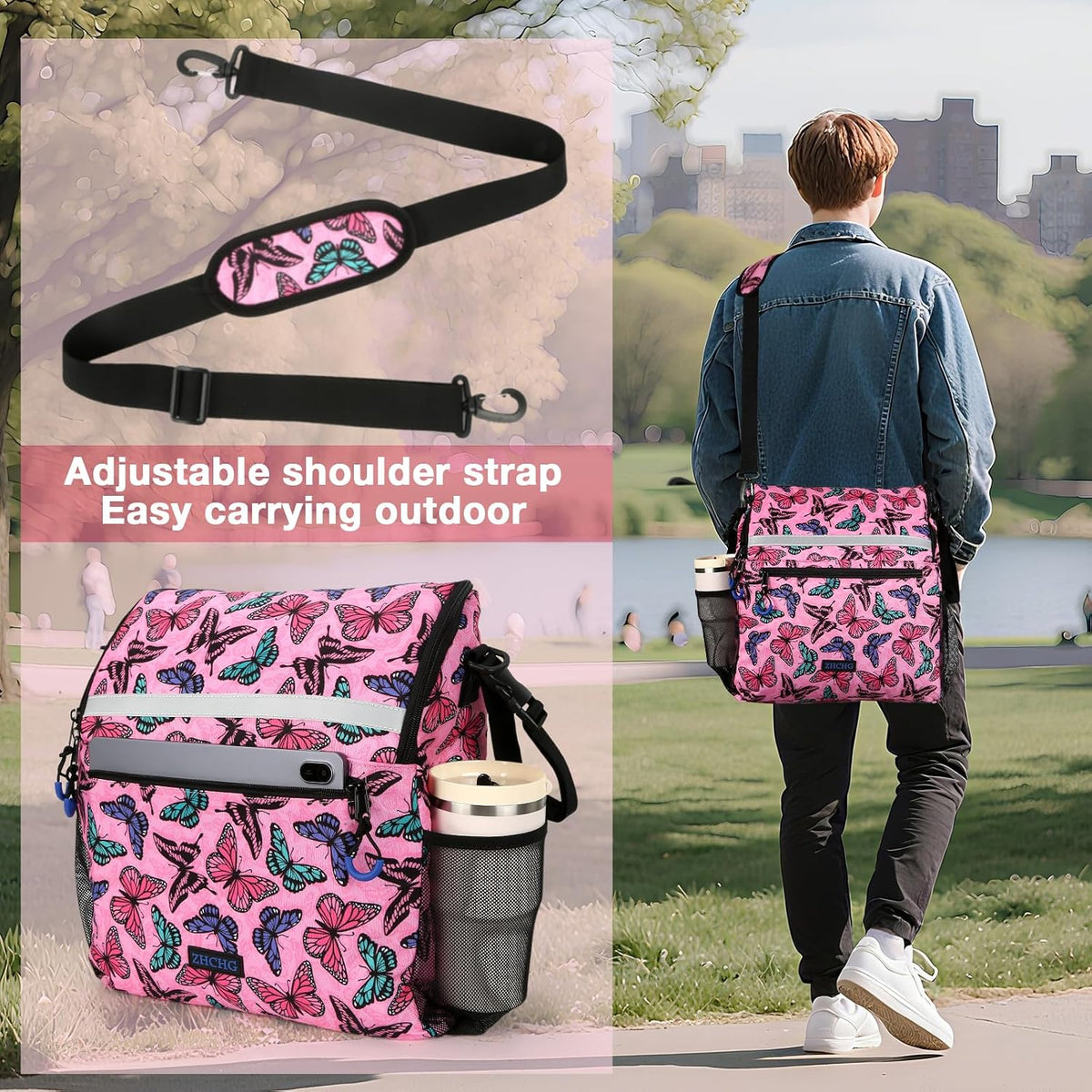 Wheelchair Bags to Hang on Back, Wheel Chair Accessories Storage Bag