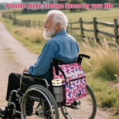 Wheelchair Bags to Hang on Back, Wheel Chair Accessories Storage Bag