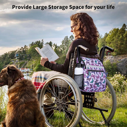 Wheelchair Bags to Hang on Back, Wheel Chair Accessories Storage Bag
