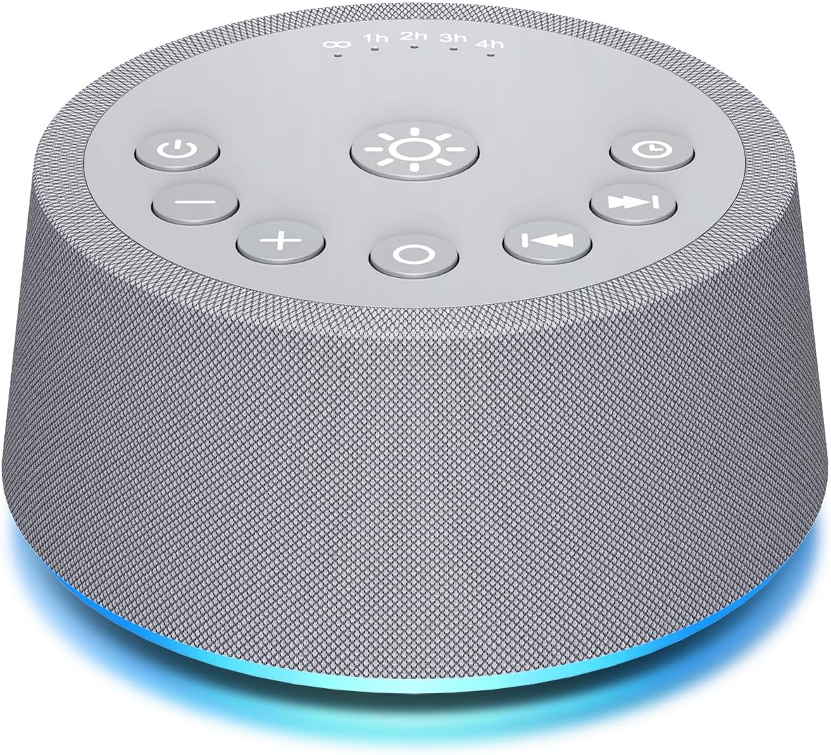 Sleep White Noise Sound Machines 32-Level Volume 30 Sounds 12 Colors Light 5 Timers Adjustable Light Brightness Compact for Everyone Travel Gift Memory Function