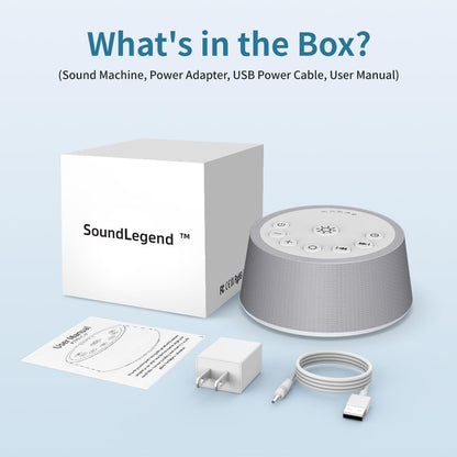 Sleep White Noise Sound Machines 32-Level Volume 30 Sounds 12 Colors Light 5 Timers Adjustable Light Brightness Compact for Everyone Travel Gift Memory Function