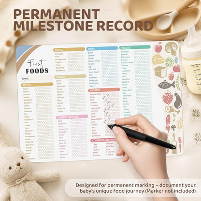 Baby First Food Tracker, 127 Foods, 5-Trial Checkbox, Classic