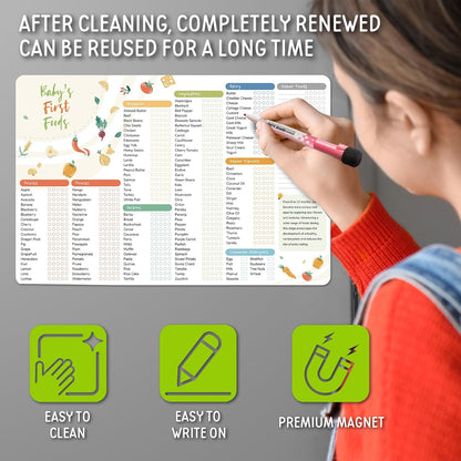 Baby First Food Tracker, 127 Foods, 5-Trial Checkbox, Classic