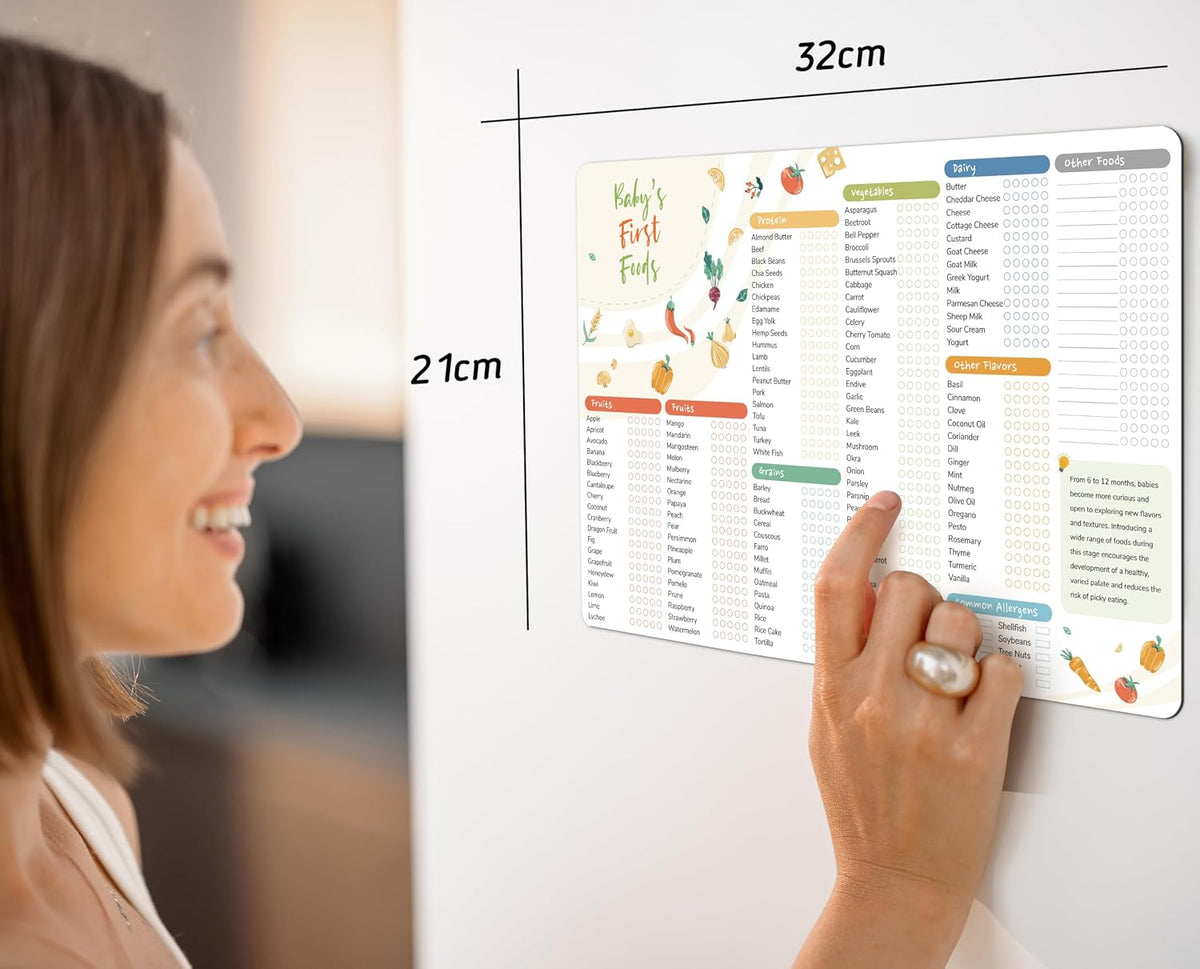 Baby First Food Tracker, 127 Foods, 5-Trial Checkbox, Classic