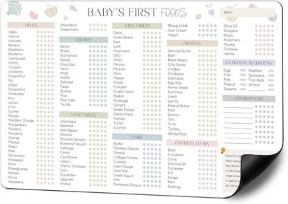 Baby First Food Tracker, 127 Foods, 5-Trial Checkbox, Classic
