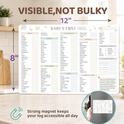 Baby First Food Tracker, 127 Foods, 5-Trial Checkbox, Classic