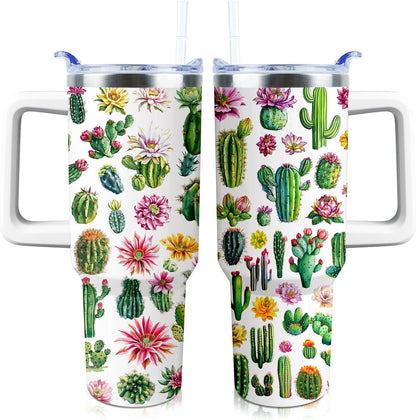 40 oz Tumbler with Handle and Straw Lid Leak Proof | You're Awesome Inspirational Christmas Mothers Day Birthday Gifts for Women Mom Coworker Friends