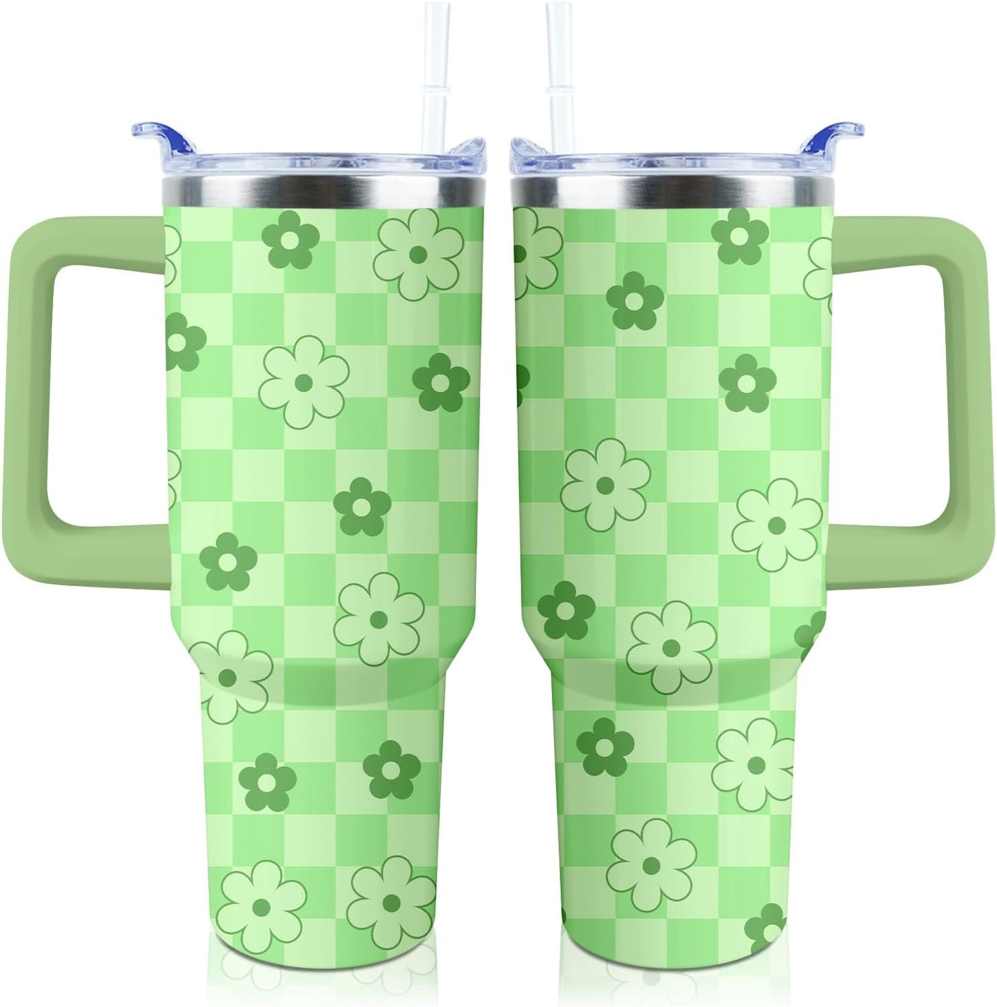 40 oz Tumbler with Handle and Straw Lid Leak Proof | You're Awesome Inspirational Christmas Mothers Day Birthday Gifts for Women Mom Coworker Friends