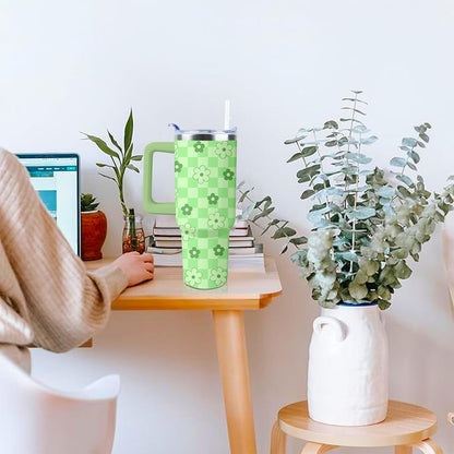 40 oz Tumbler with Handle and Straw Lid Leak Proof | You're Awesome Inspirational Christmas Mothers Day Birthday Gifts for Women Mom Coworker Friends