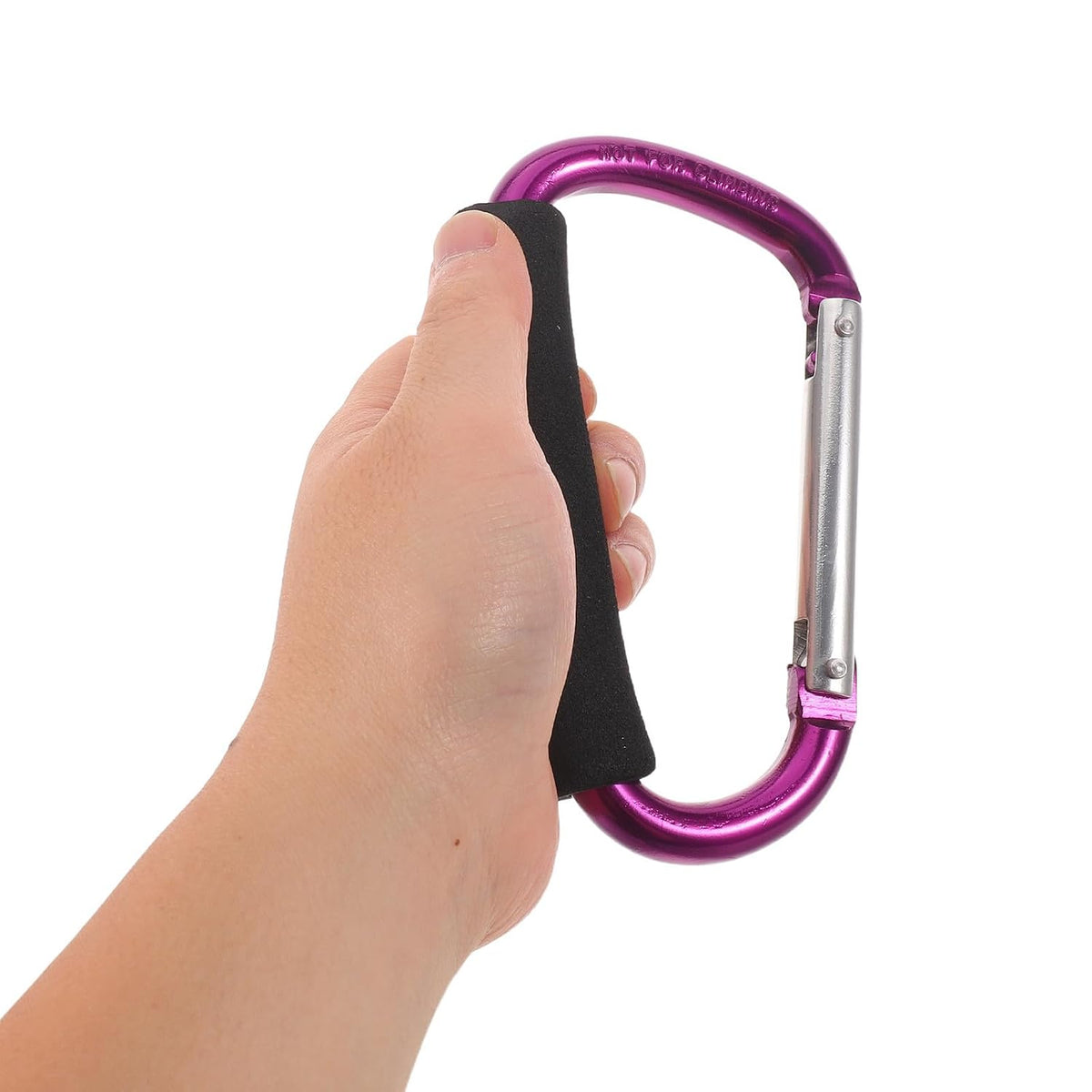 2pcs Stroller Hooks for Bags and Pet Carriers, Aluminum Alloy and Sponge Material, Reduces Physical Effort and Improves Balance, for Stroller and Walker Use