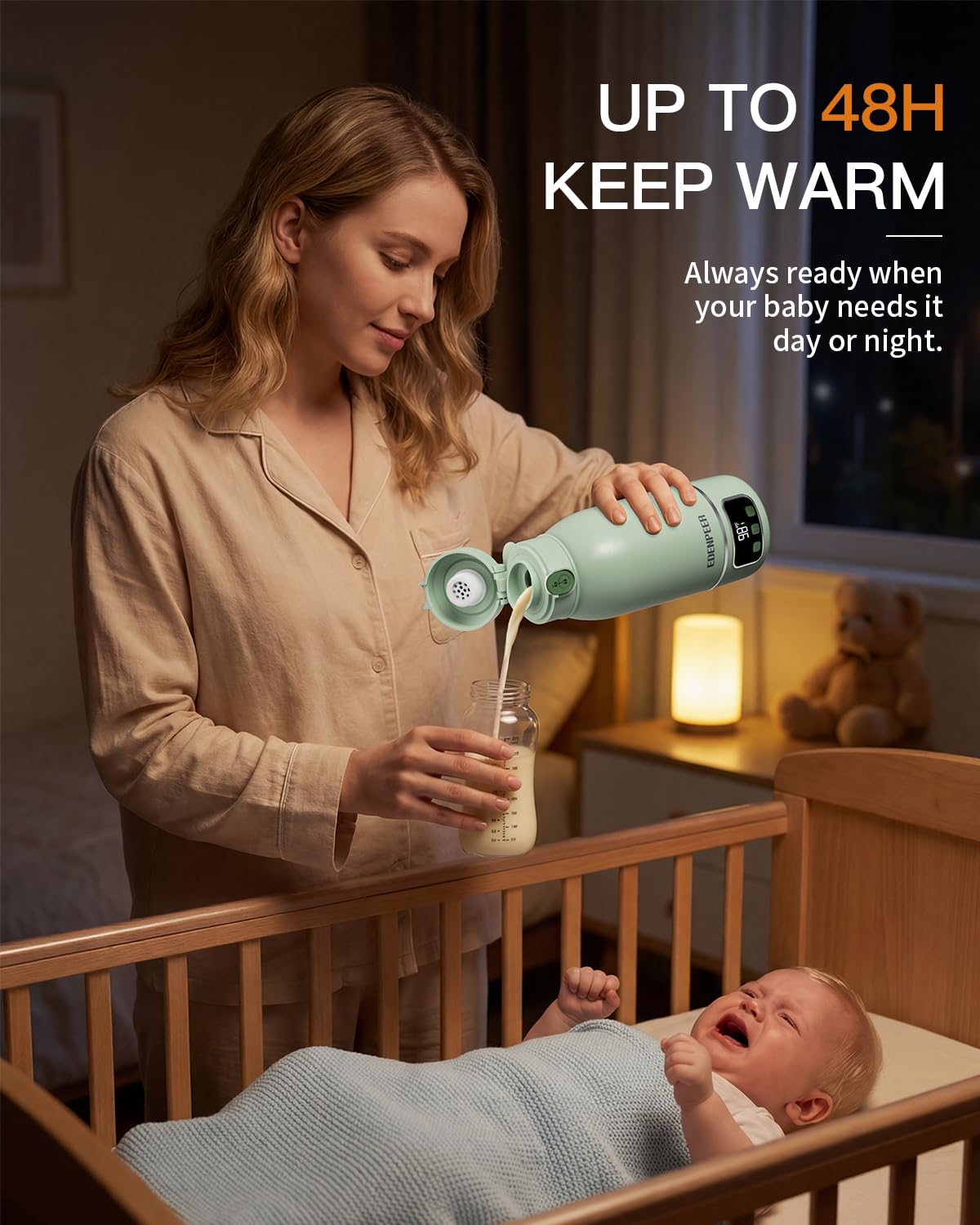 Portable Bottle Warmer– 120 W Fastest Heating, 17400 mAh Long Battery Life