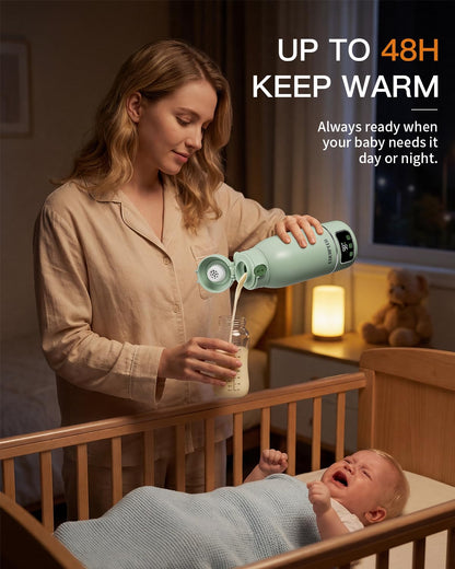 Portable Bottle Warmer– 120 W Fastest Heating, 17400 mAh Long Battery Life