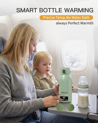 Portable Bottle Warmer– 120 W Fastest Heating, 17400 mAh Long Battery Life