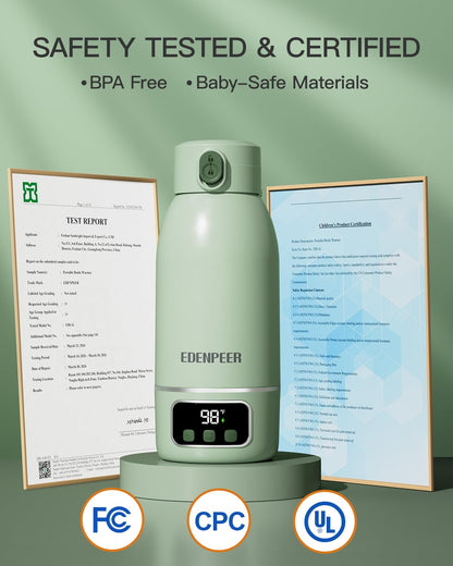 Portable Bottle Warmer– 120 W Fastest Heating, 17400 mAh Long Battery Life