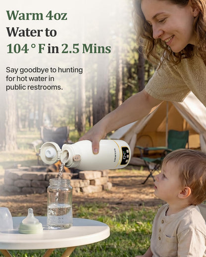 Portable Bottle Warmer– 120 W Fastest Heating, 17400 mAh Long Battery Life