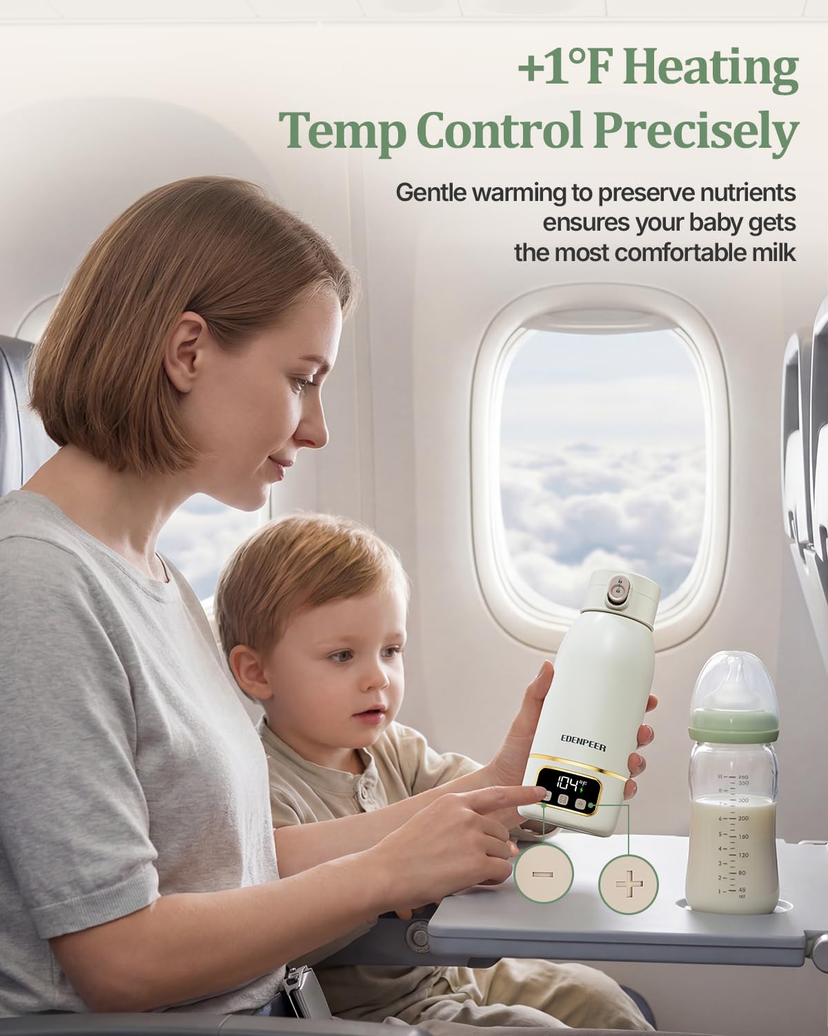Portable Bottle Warmer– 120 W Fastest Heating, 17400 mAh Long Battery Life