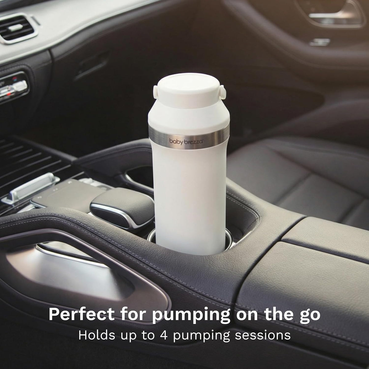 All Day Portable Breastmilk Cooler, Large 20oz Capacity, White