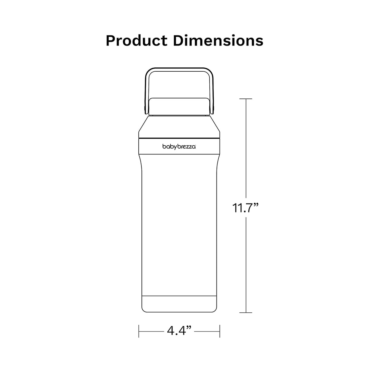 All Day Portable Breastmilk Cooler, Large 20oz Capacity, White